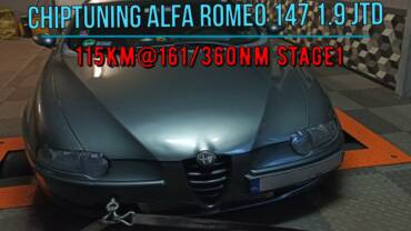 #Chiptuning Alfa Romeo 147 1.9 JTD 8v 115KM@161/360Nm stage1 // modyfikacja od kuchni