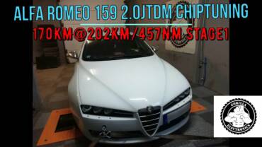 #Chiptuning Alfa Romeo 159 2000JTDm 940A4 170KM@202KM/457Nm stage1 // modyfikacja od kuchni