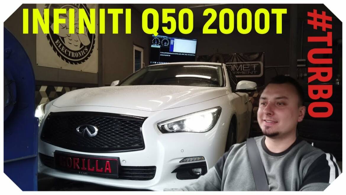 #Chiptuning Infiniti Q50 2000T stage1 // vlog // hamownia