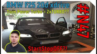 #Chiptuning BMW F25 20d N47 184KM stage1 // vlog // Czy Twin Power Turbo = 2xTURBO pod maską?