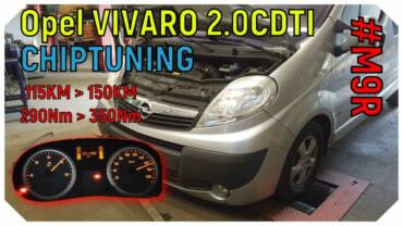 Opel Vivaro 2.0 CDTI Renault Trafic 2.0 DCI chiptuning stage1 //vlog// Co daje chiptuning?