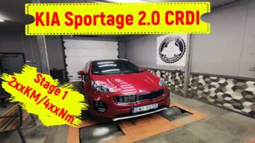 Chiptuning KIA Sportage 2.0CRDI 185KM stage1 // vlog
