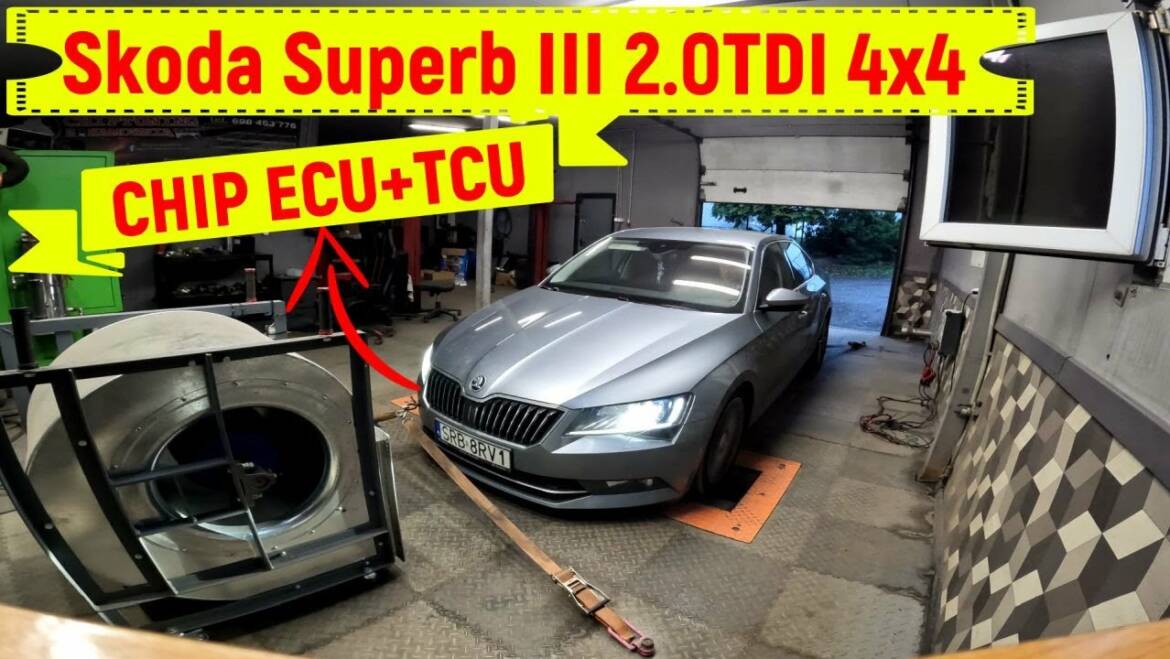 Chiptuning Skoda Superb 2.0TDI 190KM DFHA stage1 /DSG+ECU/ Gorilla electronics