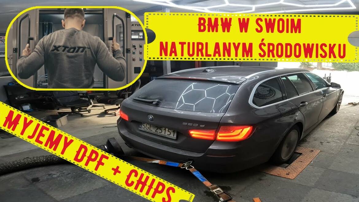 BMW F11 520d mały serwis DPF + rzecz nieodłączna czyl chiptuning