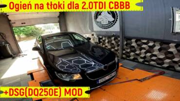 Chiptuning Skoda Superb II 2.0TDI CBBB stage1 oraz modyfikacja skrzyni DSG